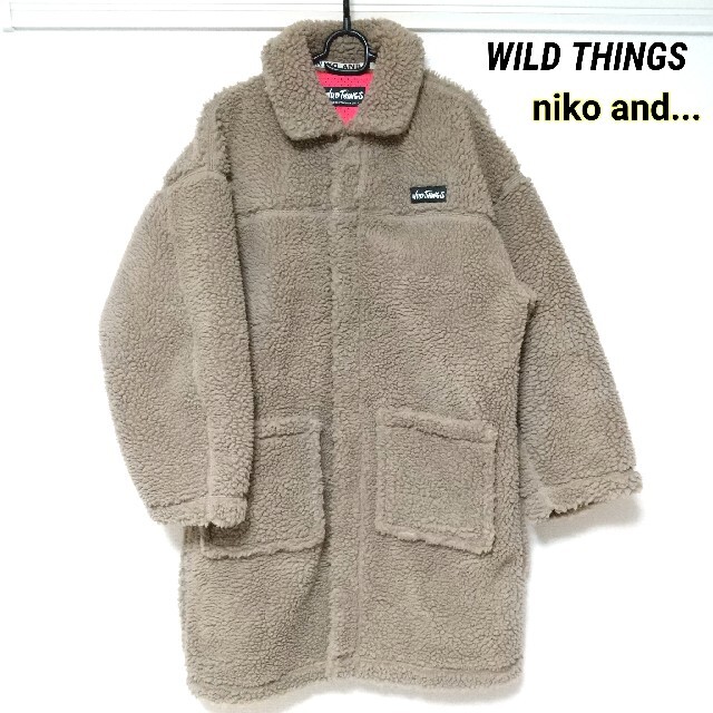 WILD THINGS niko and... ★新品★ 別注ボアコートモカサイズ