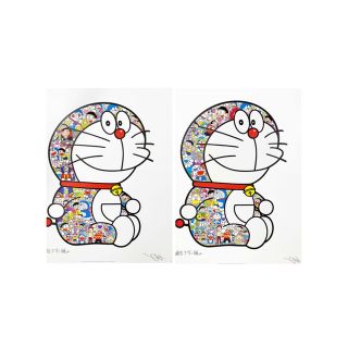 おすわりドラえもん「えへへ」& 「毎日大変だよ、のび太くん