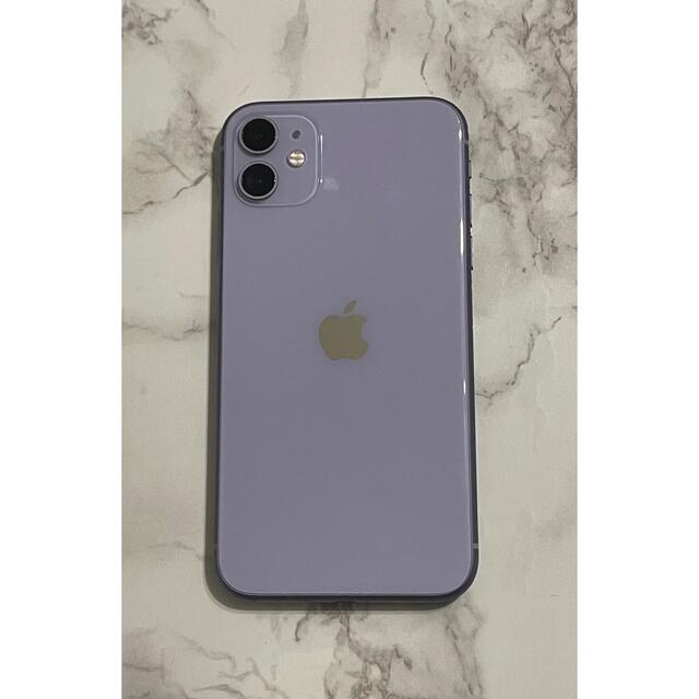iPhone 11 パープル 64 GB SIMフリー ジャンク品 - スマートフォン本体