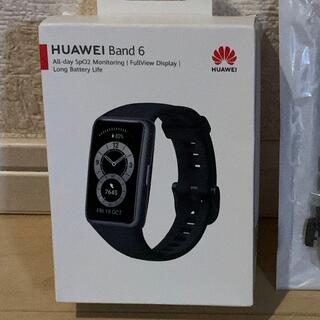 ファーウェイ(HUAWEI)のHUAWEI band6 ブラック　グローバル版(腕時計(デジタル))