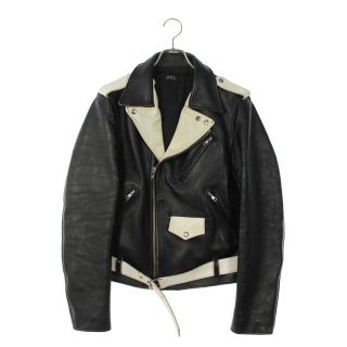 アーペーセー(A.P.C)のアーペーセー バイカラー ダブルライダースレザージャケット 1(レザージャケット)