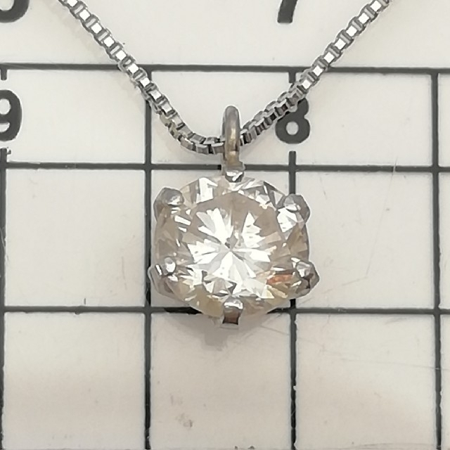 Pt850ネックレス❣️Pt900✨ダイヤ✨0.559ct✨1粒ダイヤネックレス