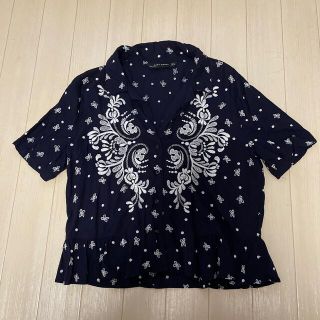 ザラ(ZARA)のZARA 刺繍シャツ(シャツ/ブラウス(長袖/七分))