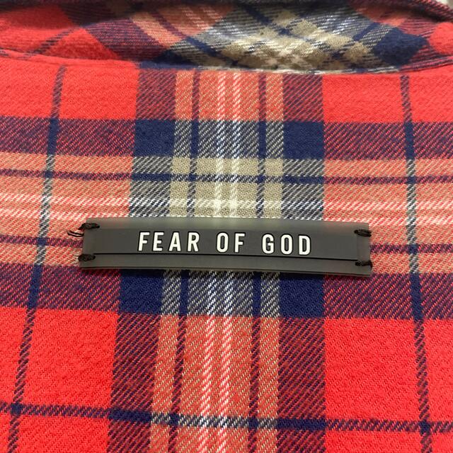 FEAR OF GOD(フィアオブゴッド)の fear of god シャツジャケット　L レッド メンズのトップス(シャツ)の商品写真