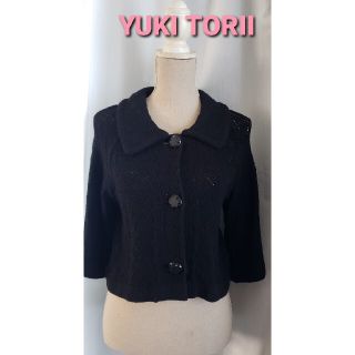 ユキトリイインターナショナル(YUKI TORII INTERNATIONAL)の大変美品　YUKI TORII  素敵なニットボレロ(カーディガン)