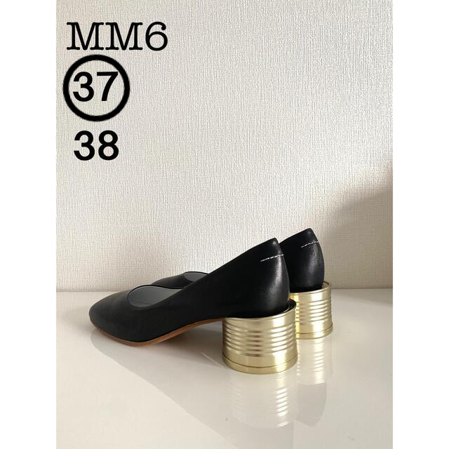 激安店舗 お値下げ 新品MM6 Maison 新品/37 Margiela タビ- ブラック