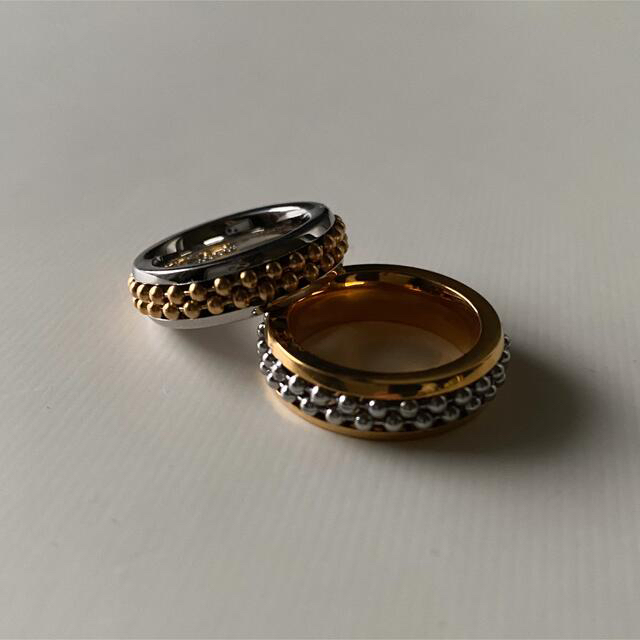 BEAUTY&YOUTH UNITED ARROWS(ビューティアンドユースユナイテッドアローズ)のCenter grain gold ring No.740 レディースのアクセサリー(リング(指輪))の商品写真