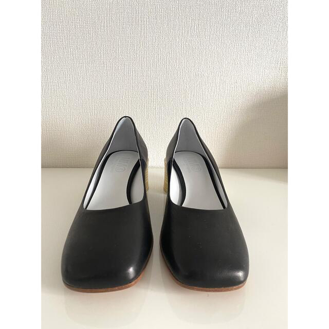 MM6(エムエムシックス)の新品MM6 Maison Margiela ブラック　Can heel パンプス レディースの靴/シューズ(ハイヒール/パンプス)の商品写真
