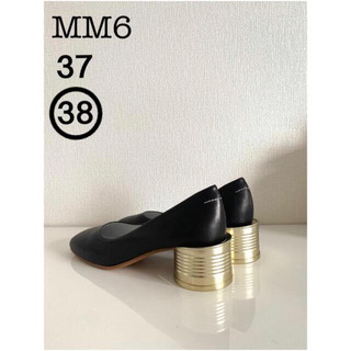エムエムシックス(MM6)の新品MM6 Maison Margiela ブラック　Can heel パンプス(ハイヒール/パンプス)