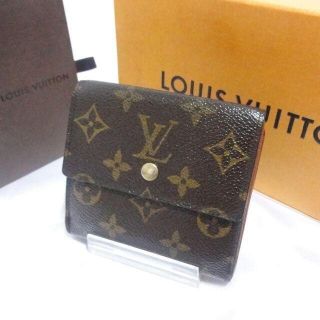 ルイヴィトン(LOUIS VUITTON)の美品！ルイヴィトン モノグラム ポルトモネビエカルトクレディ Wホック財布(財布)