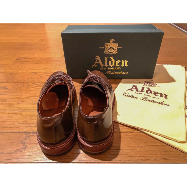 Alden オールデン 8 1/2C シガー プレーントゥ レアカラー ウィスキ Alden オールデン 8 1/2C シガー プレーントゥ レアカラー ウィスキ