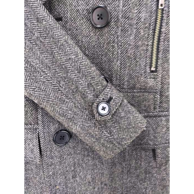 UNTITLED MEN(アンタイトルメン) ヘリンボーンミドル丈ピーコート メンズのジャケット/アウター(ピーコート)の商品写真