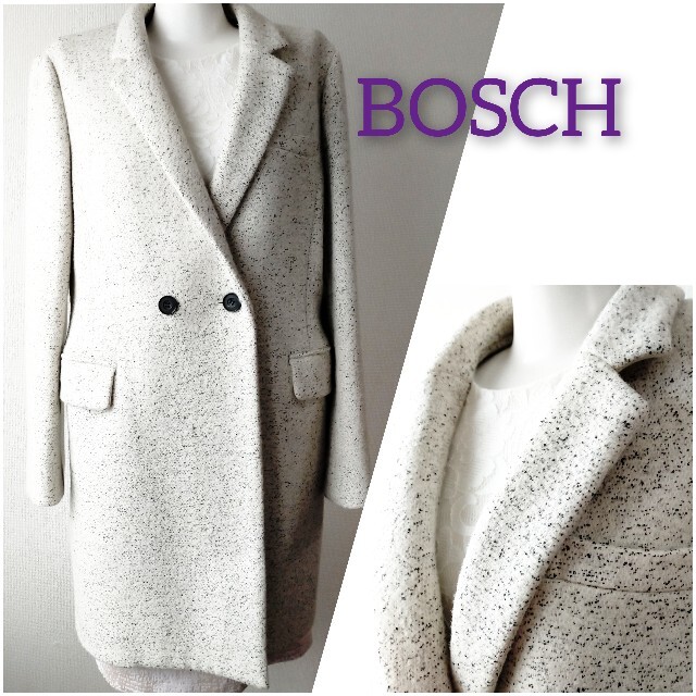 ✨美品 ☆ BOSCH ボッシュ ミックス ウール チェスターコート 38M