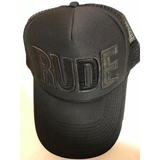 ルードギャラリー(RUDE GALLERY)のRUDE GALLERY ルードギャラリー メッシュキャップ ブラック　黒(キャップ)