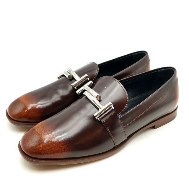 大切な TOD'S 01-21103158 ダブルT ローファー TOD'S トッズ 超美品