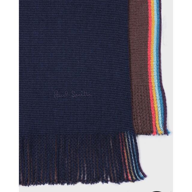 Paul Smith(ポールスミス)の新品未使用　ポールスミス　マフラー（ラッセル/ネイビー） メンズのファッション小物(マフラー)の商品写真