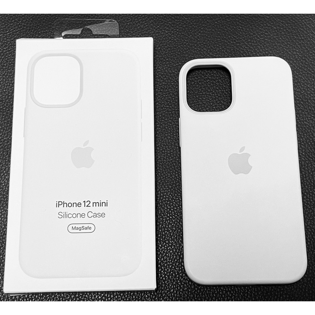【新品】純正 iPhone 12 mini シリコンケース・ブラックとホワイト