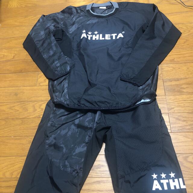 ATHLETA(アスレタ)のATHLETA アスレタ ピステ　上下　160   ブラック スポーツ/アウトドアのサッカー/フットサル(ウェア)の商品写真