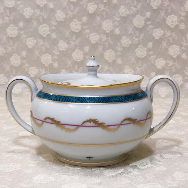 Haviland - アビランド リモージュ ヴューパリ ブルー シュガー(L)の