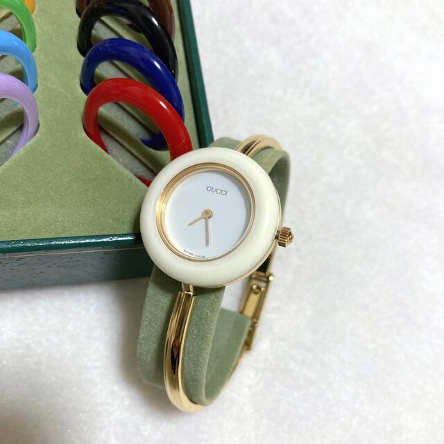 Gucci(グッチ)のGUCCI グッチ チェンジベゼル 腕時計 稼働品 レディースのファッション小物(腕時計)の商品写真