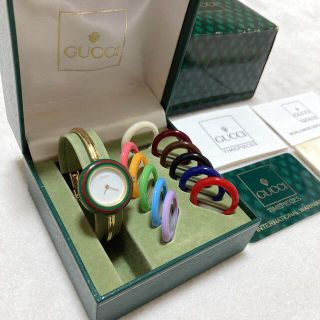 グッチ(Gucci)のGUCCI グッチ チェンジベゼル 腕時計 稼働品(腕時計)