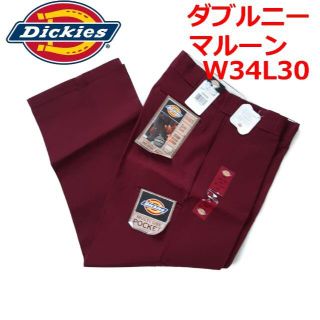 新品 価格 希少! W34L30 廃番 マルーン ワインレッド ディッキーズ