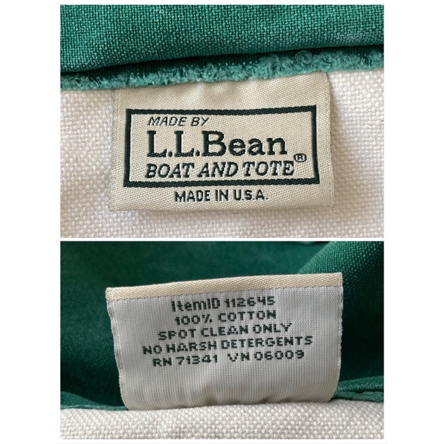 L.L.Bean(エルエルビーン)のエルエルビーン『ボートアンドトートバッグ』ジップトップ／ラージ／90s／USA製 メンズのバッグ(トートバッグ)の商品写真