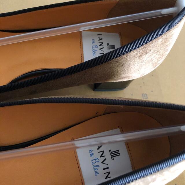 LANVIN en Bleu(ランバンオンブルー)の未使用新品　ランバンオンブルー  パンプス　秋冬　日本製　24cm LANVIN レディースの靴/シューズ(ハイヒール/パンプス)の商品写真