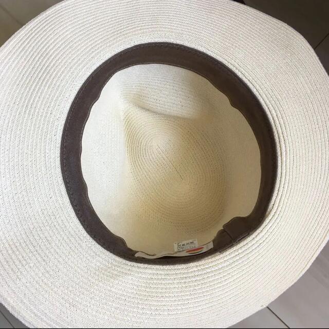 美品 CA4LA 麦わら帽子 折りたたみ可能 巾着付き