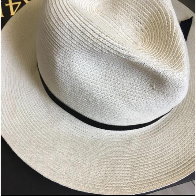 美品 CA4LA 麦わら帽子 折りたたみ可能 巾着付き