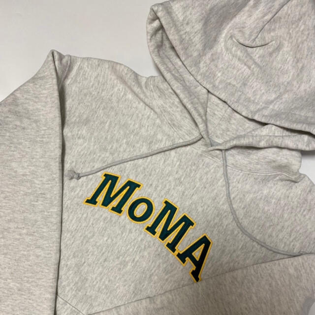 【Sサイズ】 海外限定 MOMA × champion パーカー グレー