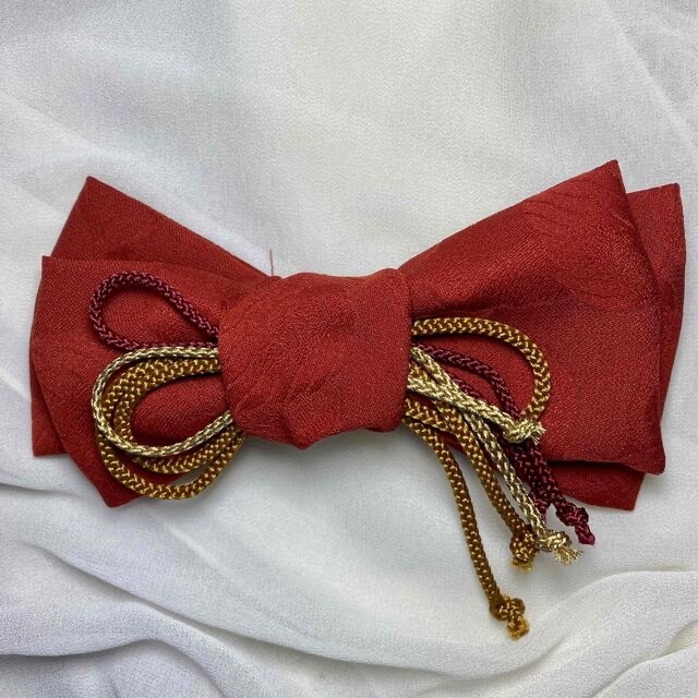 赤リボン 和装髪飾り 打掛 白無垢 成人式 結婚式 卒業式 ヘアアクセサリー 3