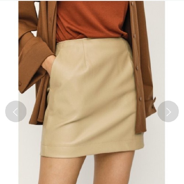 SLY(スライ)のSLY 台形 レザー スカート レディースのスカート(ミニスカート)の商品写真