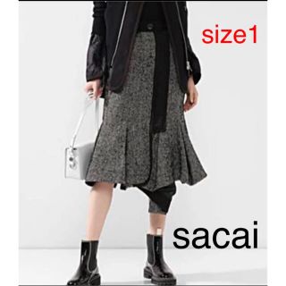 サカイ(sacai)のmayao様専用❗️★ sacaiツイードスカート サイズ1(ひざ丈スカート)