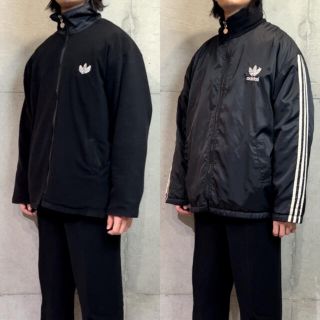 アディダス(adidas)の90s adidas アディダス リバーシブル フリース ポリジャケット レア(ブルゾン)