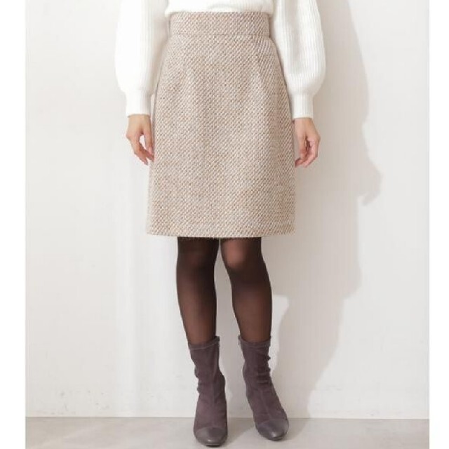 高級感 PROPORTION BODY 台形ミニスカート  tweed プロポ♡winter - DRESSING ミニスカート