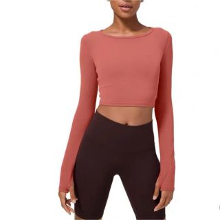 ルルレモン(lululemon)のEver Elated Cropped Long Sleeve ルルレモン(Tシャツ/カットソー(七分/長袖))