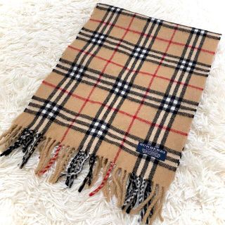 バーバリー(BURBERRY)の【美品】バーバリー ロンドン マフラー ラムウール ノバチェック 英国製(マフラー/ショール)