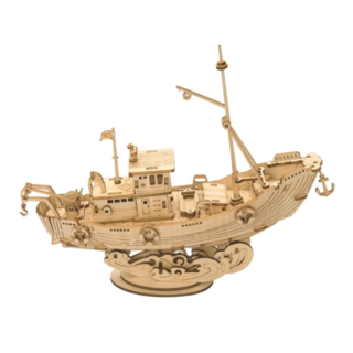 ⭐︎お値下げ中⭐︎Robotime 3D ウッドパズル TG308 漁船(模型/プラモデル)