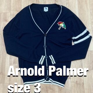 アーノルドパーマー(Arnold Palmer)のArnold Palmer アーノルドパーマー ビックロゴ ウール100 カーデ(カーディガン)