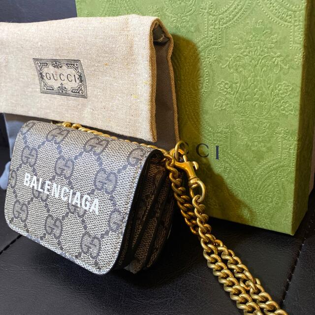 Gucci(グッチ)のグッチ×バレンシアガ コラボ 財布 チェーンウォレット レディースのファッション小物(財布)の商品写真