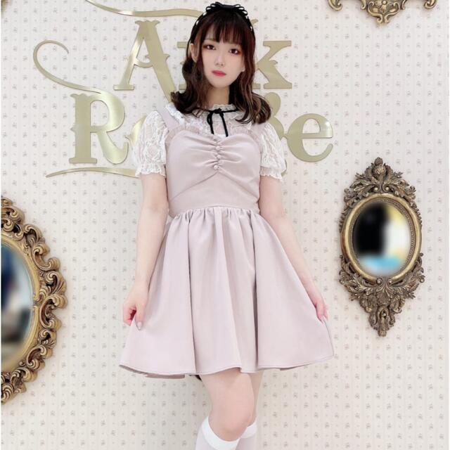 Ank Rouge(アンクルージュ)のAnk Rouge☆最新☆バックリボンジャンスカワンピ☆ピンク☆ レディースのワンピース(ミニワンピース)の商品写真