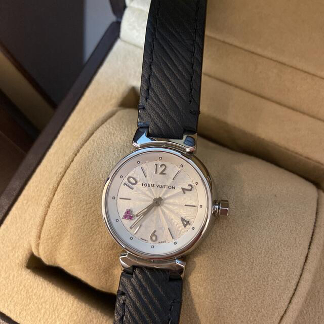 LOUIS VUITTON(ルイヴィトン)のルイヴィトン　タンブール　腕時計　ハートローズポップ　レディースウォッチ　ルビー レディースのファッション小物(腕時計)の商品写真