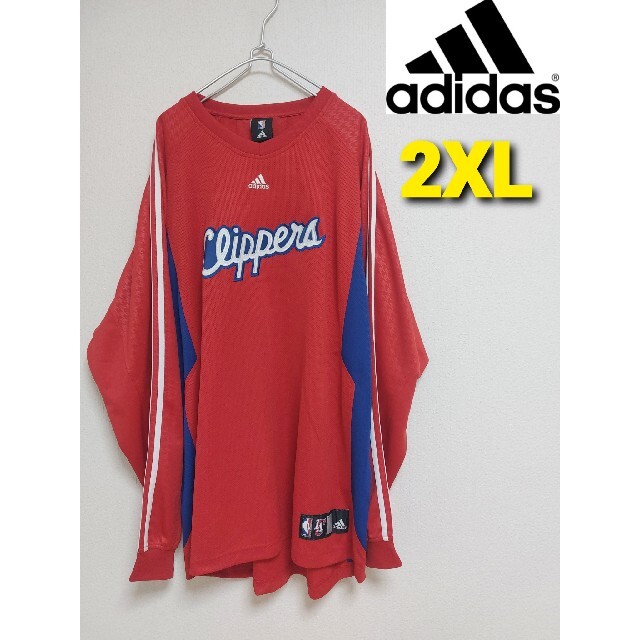 【adidas】NBA公式ゲームシャツ/長袖/LAClippersユニフォーム バスケットボール