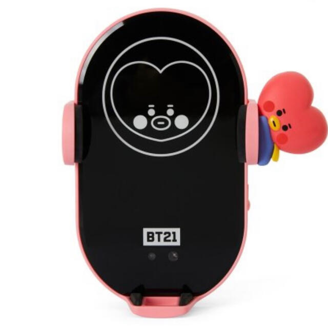 BT21 ワイヤレス　車載充電器　クッキー　新品スマホ/家電/カメラ