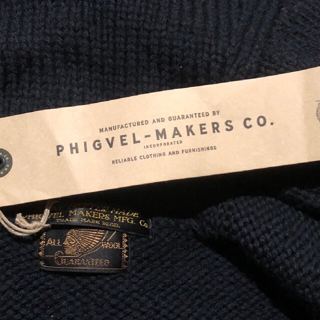 PHIGVEL(フィグベル)のphigvel ウールセーター ウール100% wool sweater　タグ付 メンズのトップス(ニット/セーター)の商品写真