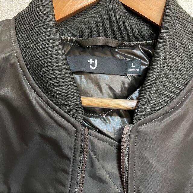 UNIQLO(ユニクロ)のユニクロ ＋J ジルサンダー ハイブリッドダウン MA1 オーバーサイズブルゾン メンズのジャケット/アウター(ダウンジャケット)の商品写真