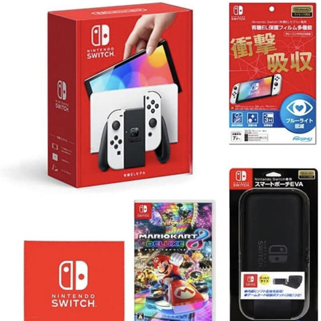 Switch 本体有機EL JCホワイト　 switchスポーツカセット付き