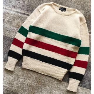 ポロラルフローレン(POLO RALPH LAUREN)の素敵なボーダー柄 80's vintage ラルフローレン ニット セーター S(ニット/セーター)