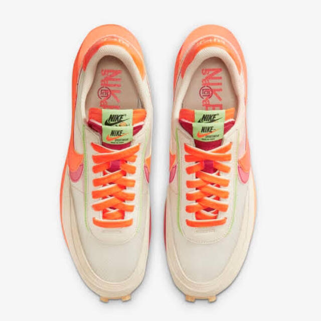 NIKE(ナイキ)のNIKE × sacai xCLOT LDWaffle ORANGE BLAZE メンズの靴/シューズ(スニーカー)の商品写真